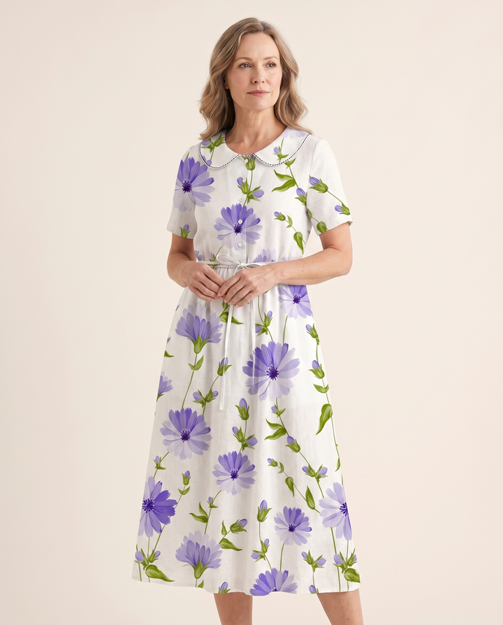 Zhyriann dress full-length studio view on model