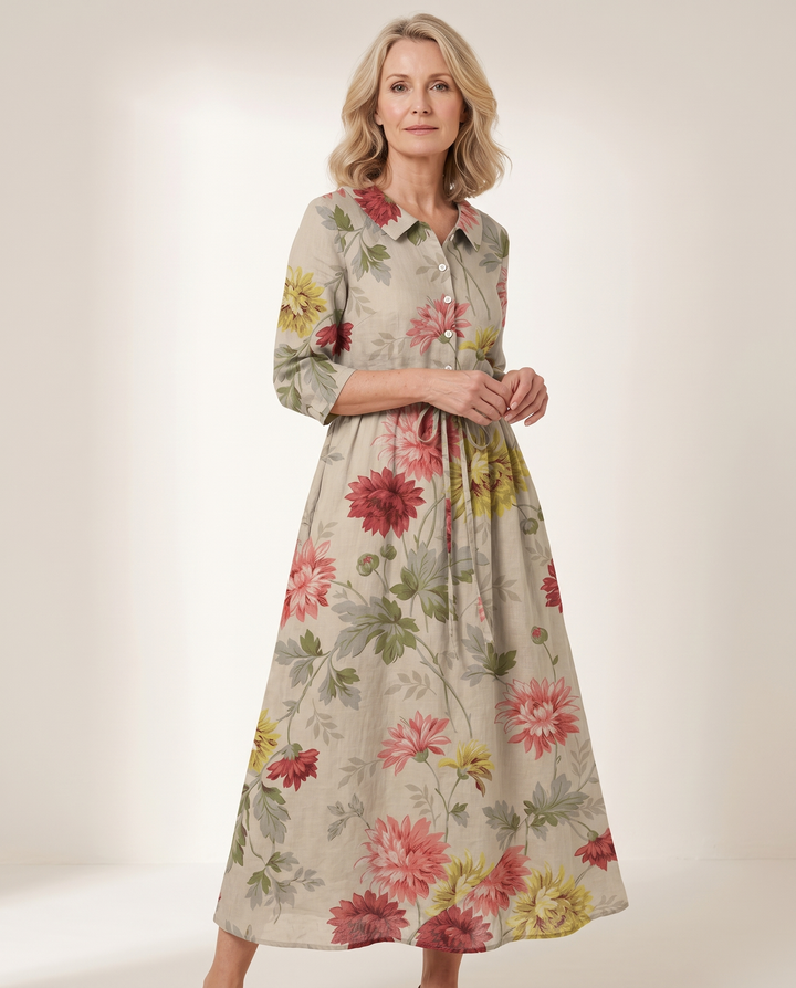 Hyvannah dress full-length studio view on model