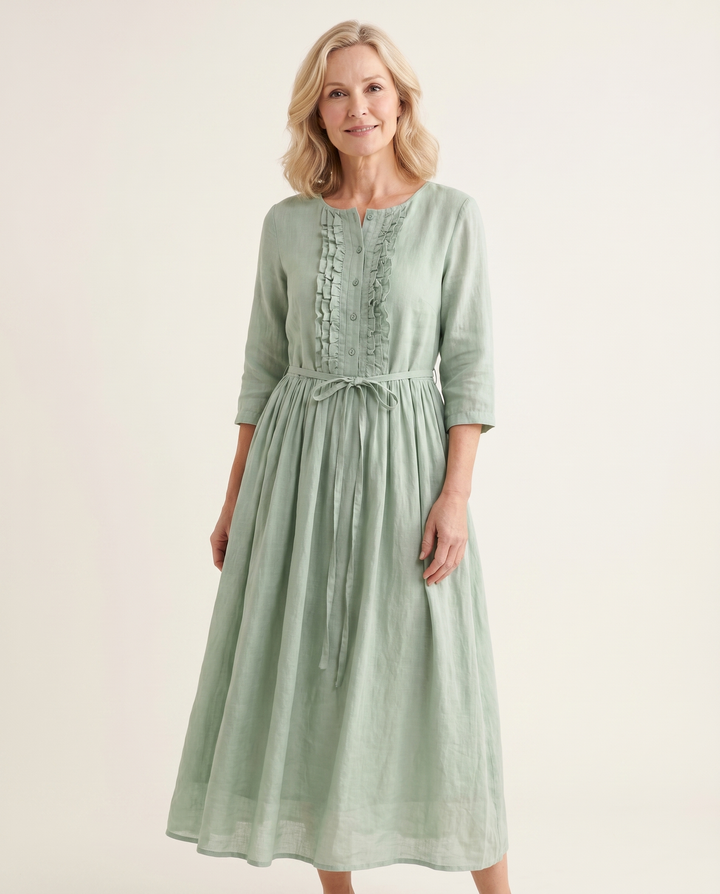 Karynthe dress full-length studio view on model