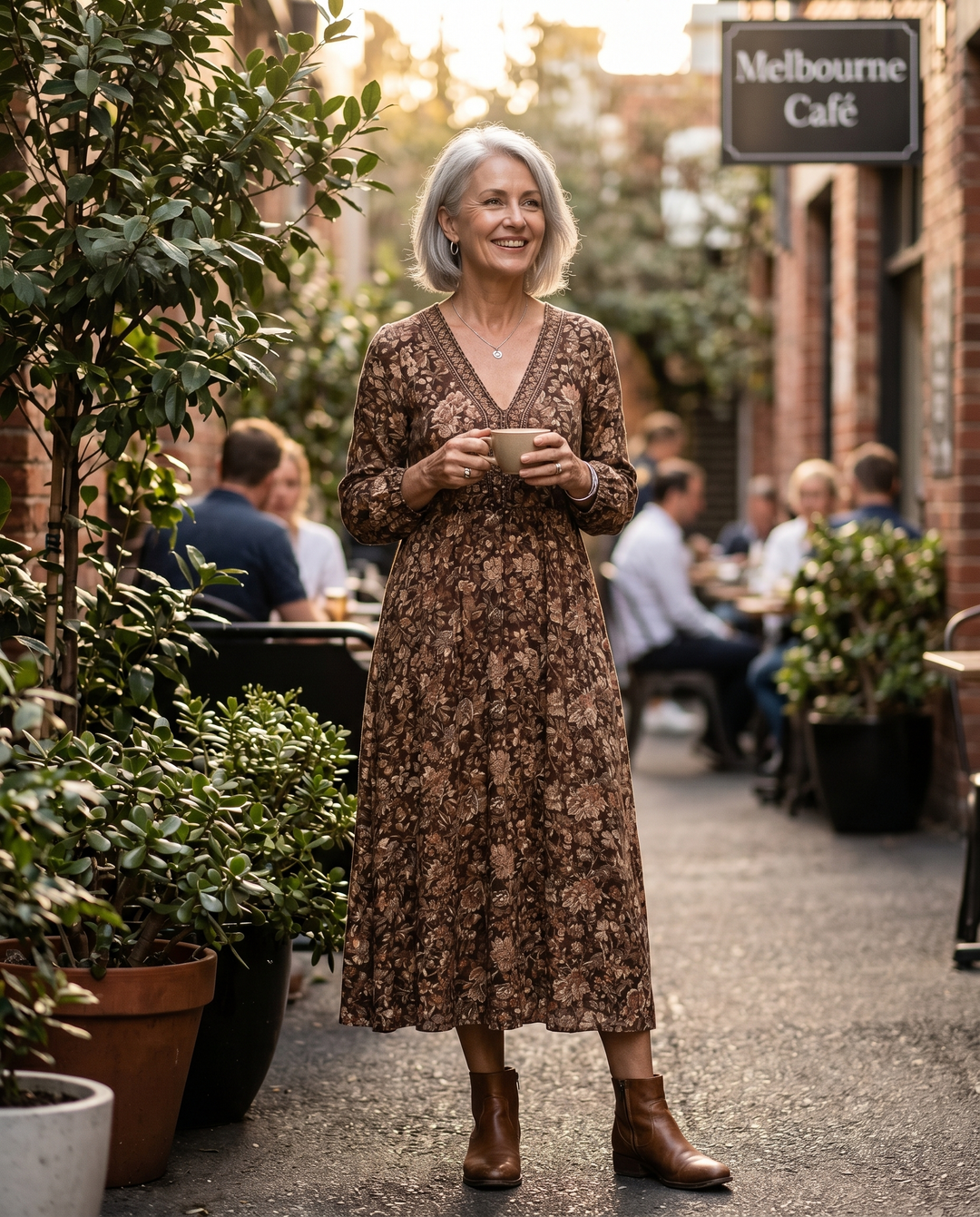 Bea midi dress, lifestyle