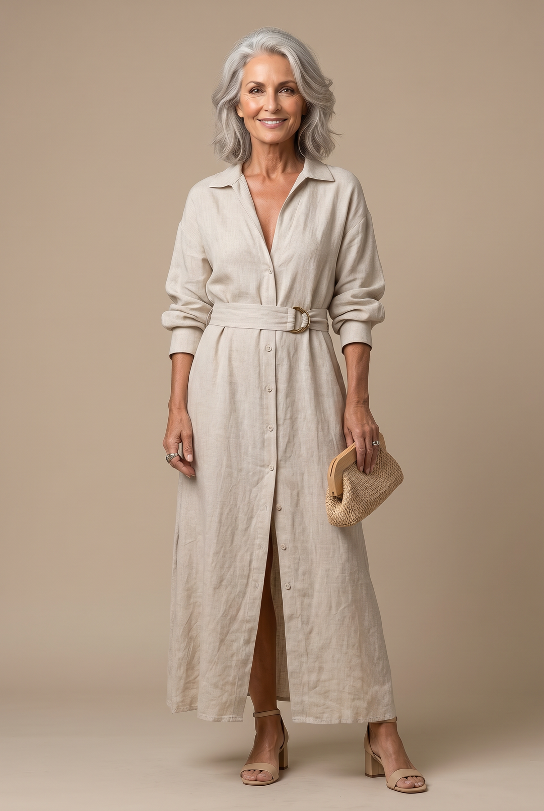 Jeanette V-neck maxi, studio