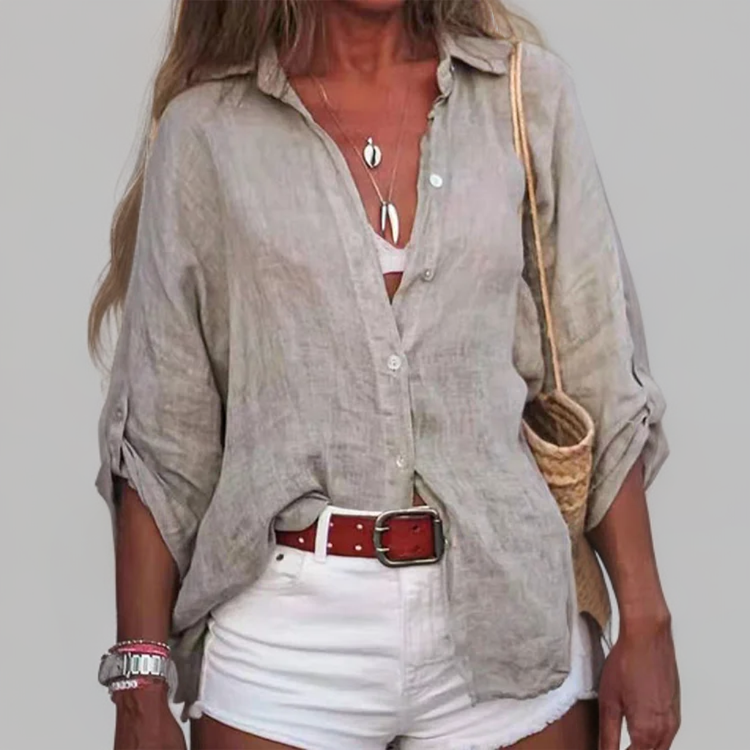 Alita – Relaxed Linen Top