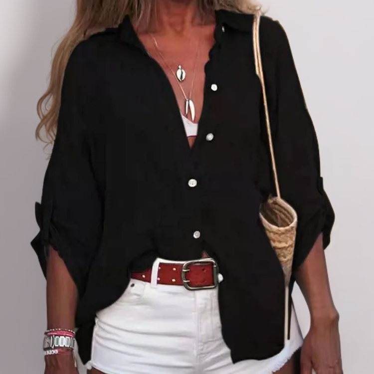 Alita – Relaxed Linen Top