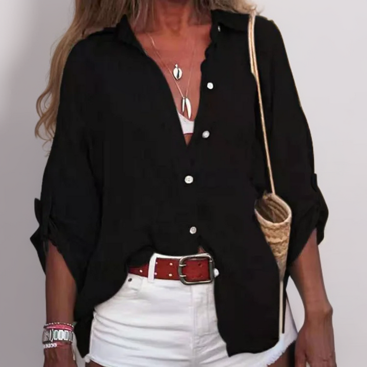 Alita – Relaxed Linen Top