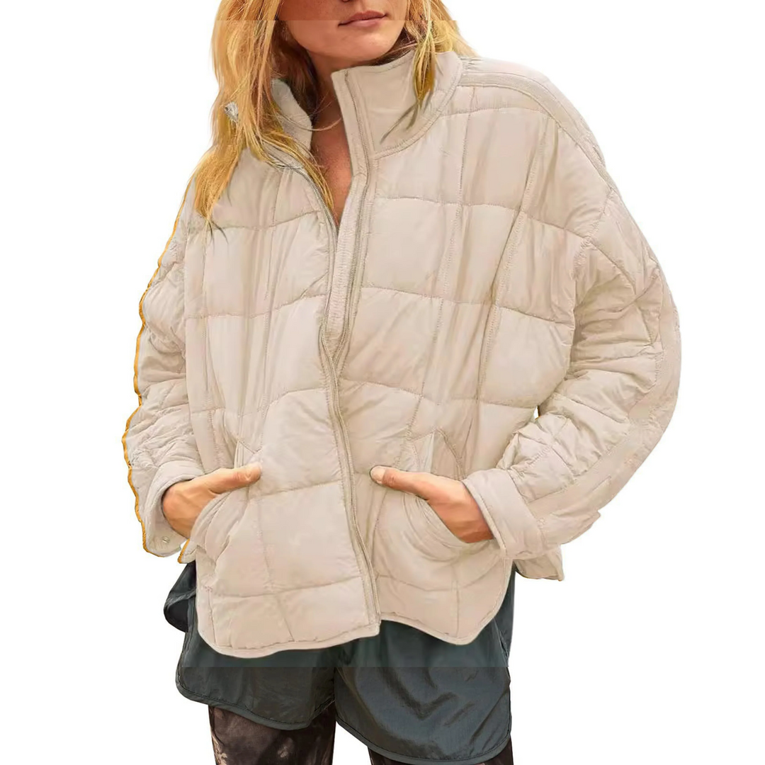 APRIL™ – Lightweight Compact Zip Puffer Jacket - Alurea & Co.