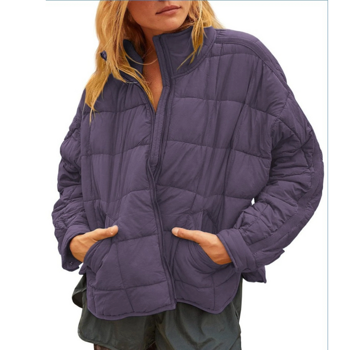 APRIL™ – Lightweight Compact Zip Puffer Jacket - Alurea & Co.