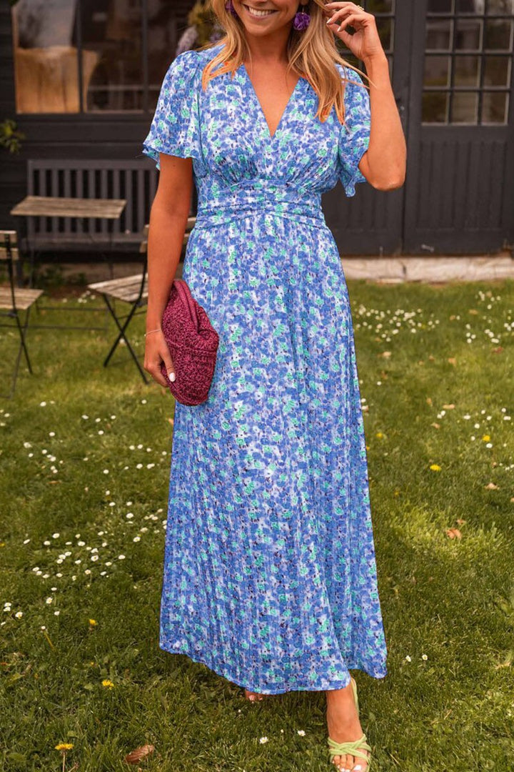 Pauline - Long Dress with Floral Design