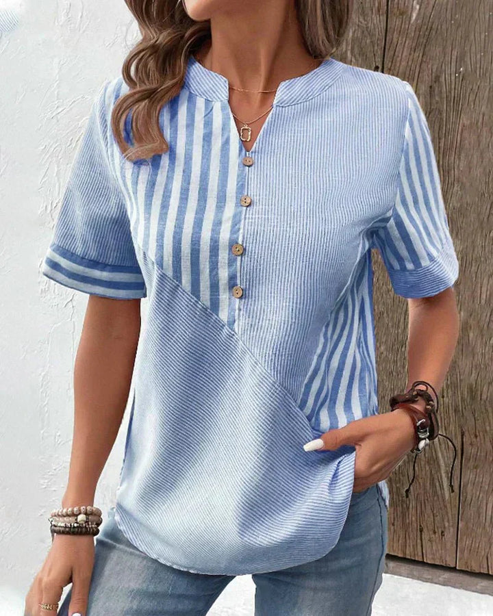 Sienna – Soft Striped Blouse
