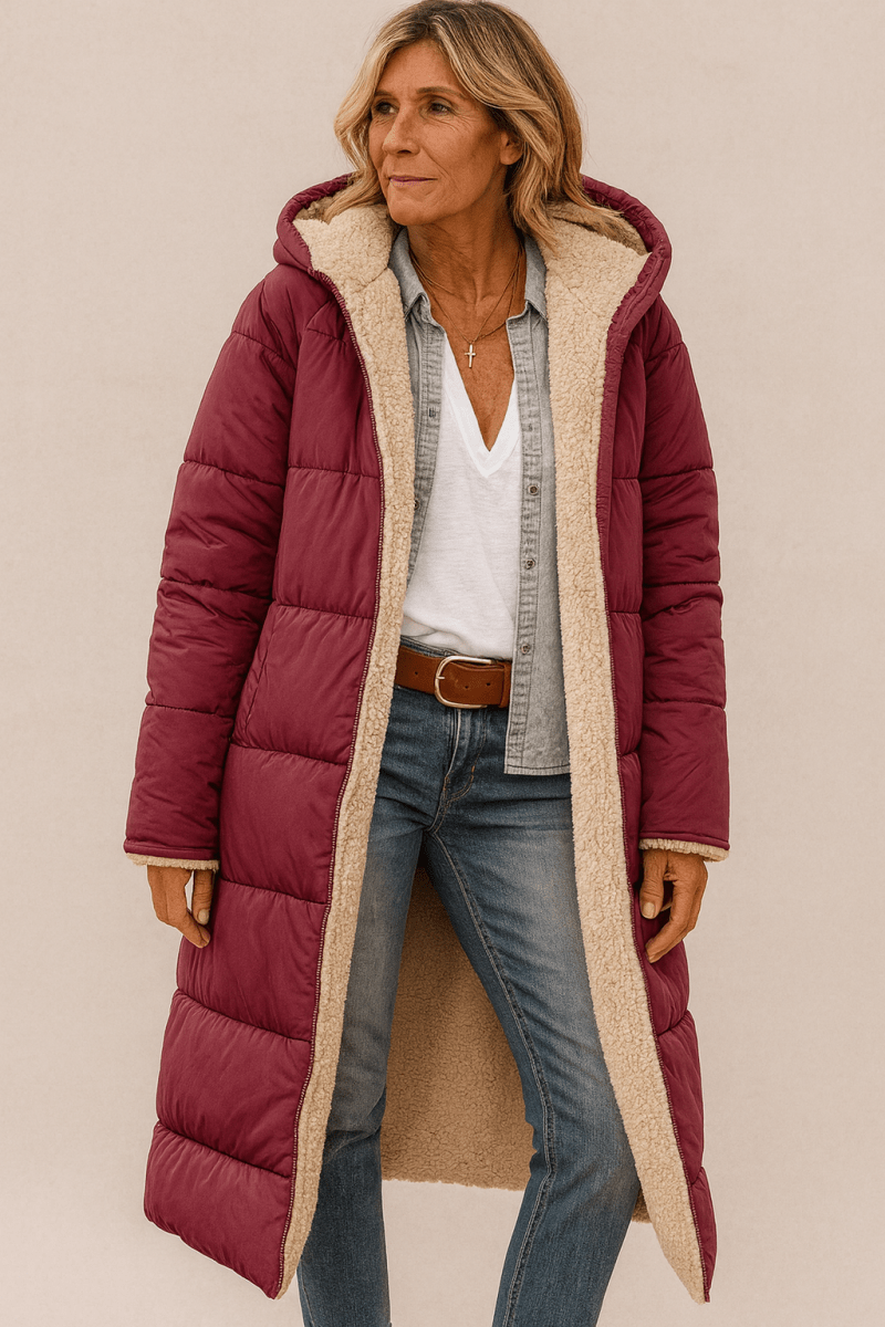 SASHA | SOFT AND  LUSH REVERSIBLE COAT - Alurea & Co.