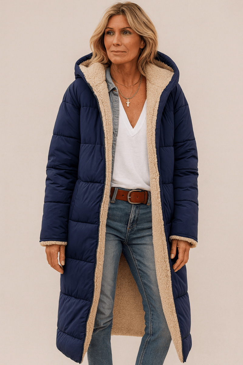 SASHA | SOFT AND  LUSH REVERSIBLE COAT - Alurea & Co.