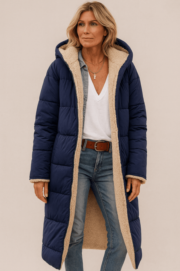 SASHA | SOFT AND  LUSH REVERSIBLE COAT - Alurea & Co.