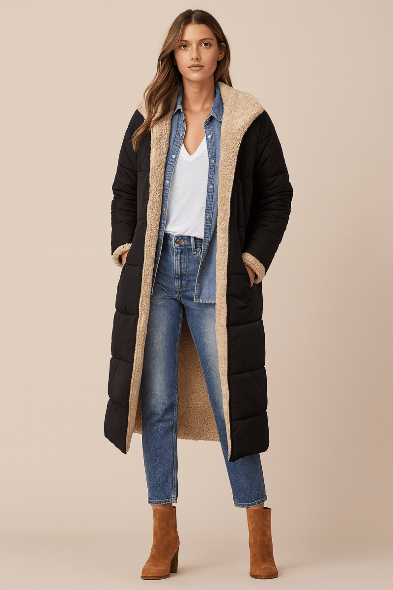 SASHA | SOFT AND  LUSH REVERSIBLE COAT - Alurea & Co.