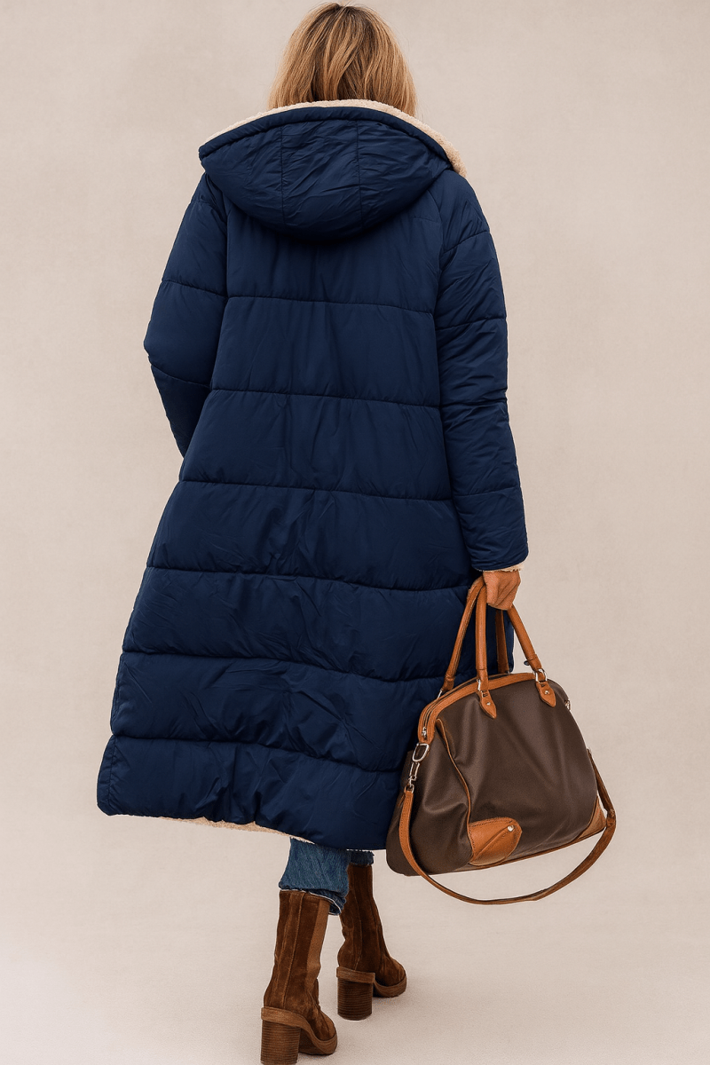 SASHA | SOFT AND  LUSH REVERSIBLE COAT - Alurea & Co.