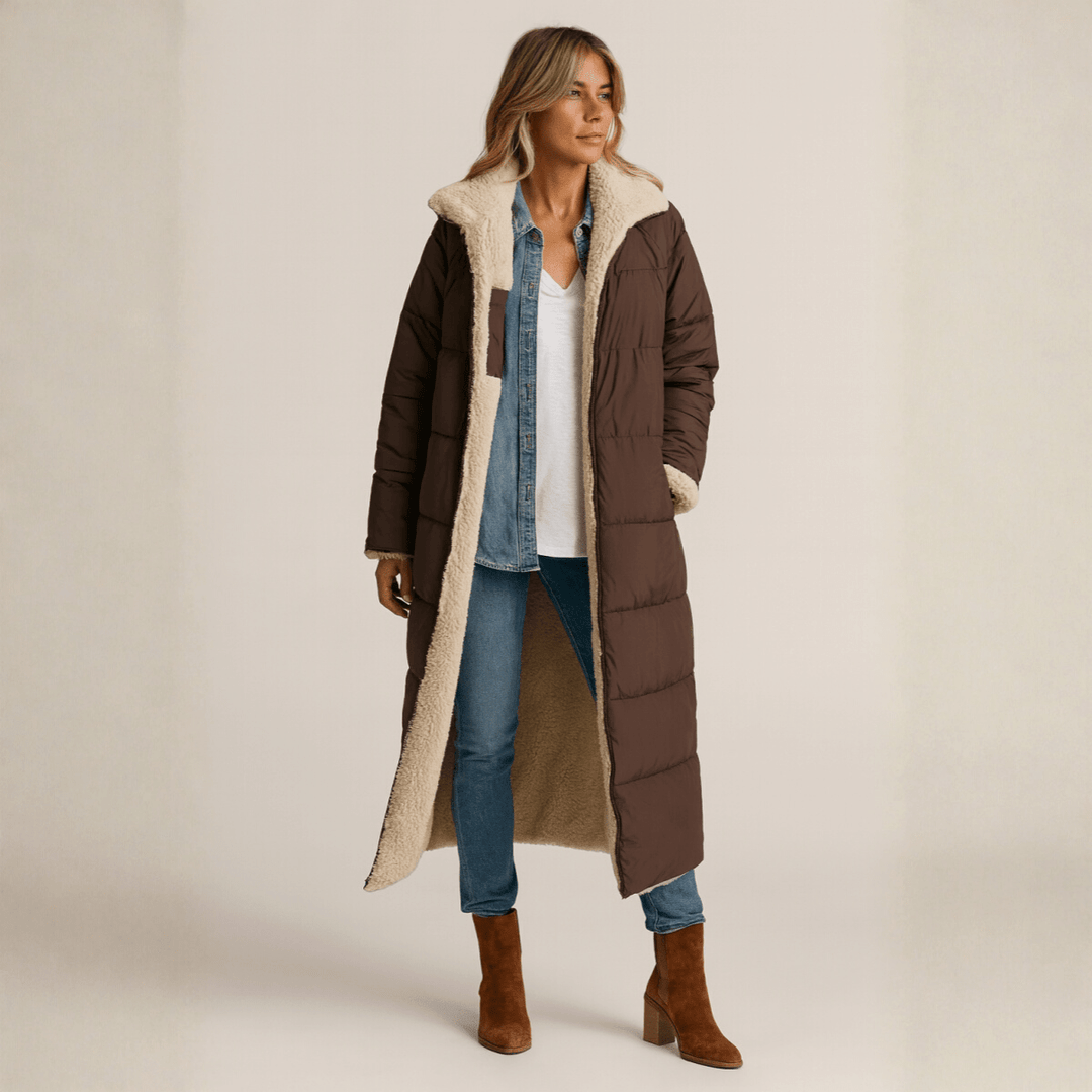 SASHA | SOFT AND  LUSH REVERSIBLE COAT - Alurea & Co.