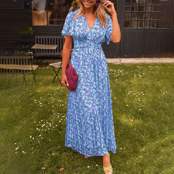 Vivienne – Women’s V-Neck Dress