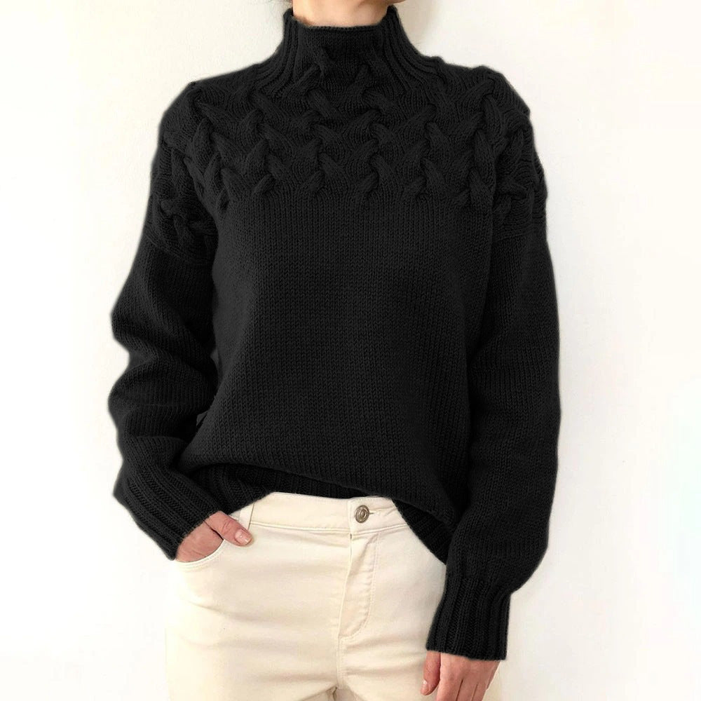 Elena | Warm Knitted Turtleneck - Alurea & Co.